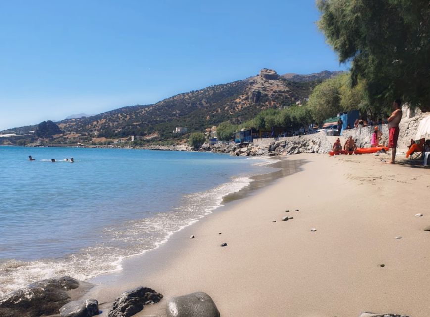 From Heraklion: Matala Beach - Caves & winery Full Day tour - Crossing the broad Messara Plain