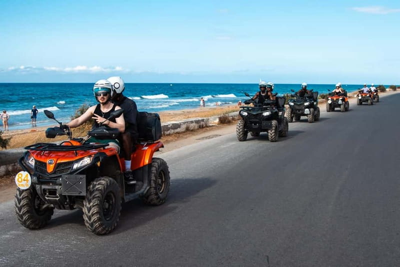From Heraklion: Quad Safari Wild Crete Evening Tour - Along the coast to Skotino Cave