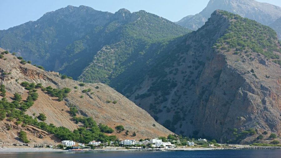 From Heraklion: Samaria Gorge & Agia Roumeli Hiking Day Trip - The gorge itself: rocks, river, cliffs, and Kri-kri
