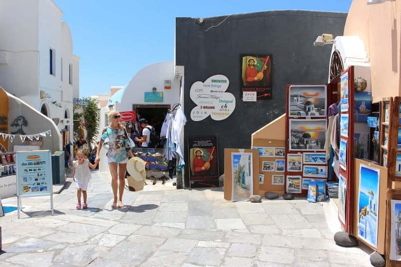 From Heraklion: Santorini Full-Day Tour by Boat - First views of Fira above the crater