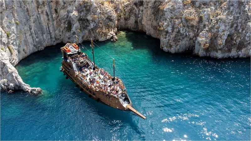 From Kos:A full day cruise in the newest luxury vessel! - Pserimos: a gentle first island stop