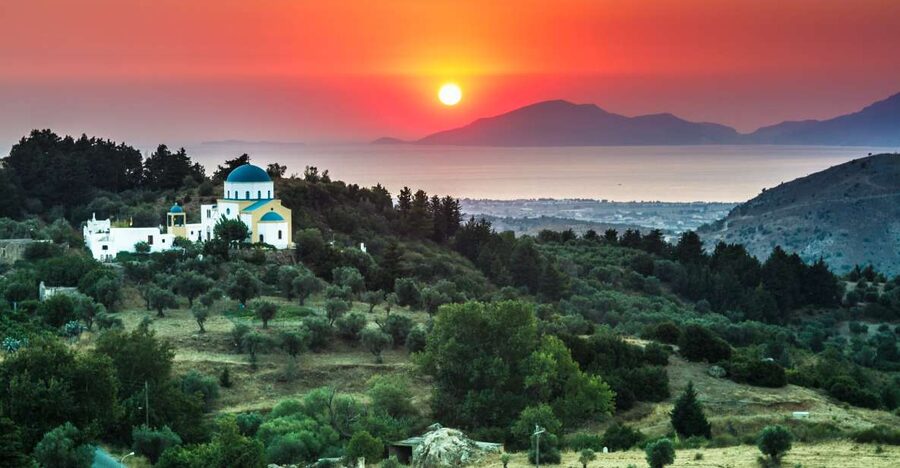From Kos: Zia Sunset Tour - First look at Zia’s narrow shopping lanes