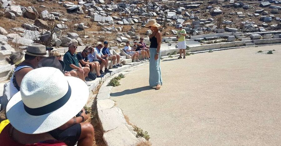 From Mykonos: Ancient Delos Tour - From Mykonos pickup to the old port