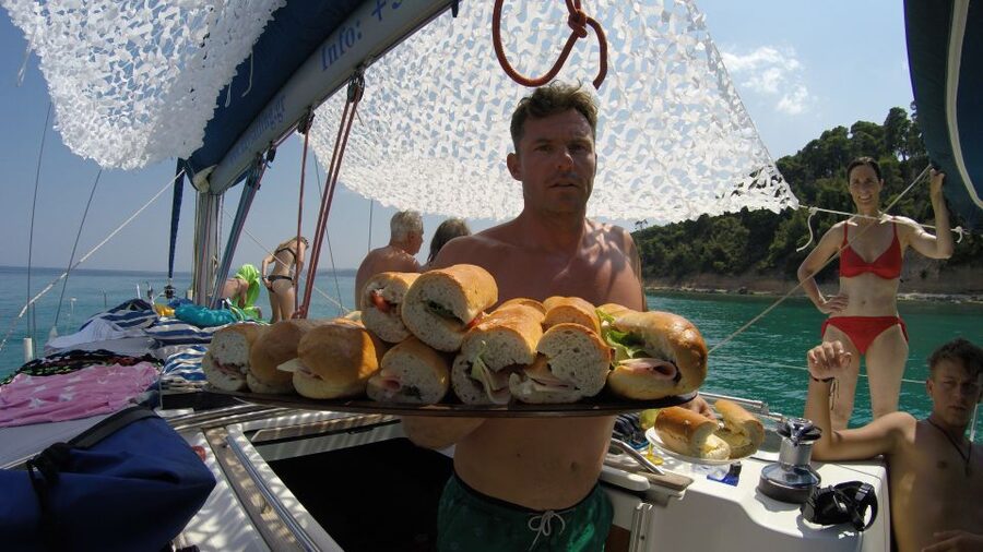 From Nea Fokea: Chalkidiki 6-Hour Cruise by Sailing Boat - Afytos comes first