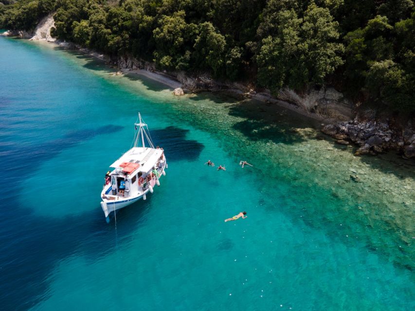 From Nidri: Marine Wildlife Cruise with Lunch and Swim Stops - BBQ lunch and a welcome break from the water