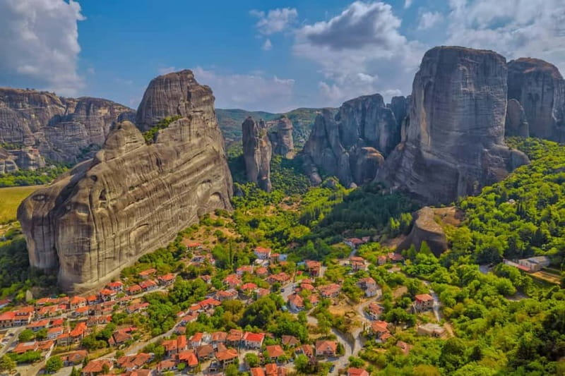 From Parga: Magical Meteora Tour - Seeing the rock towers for the first time