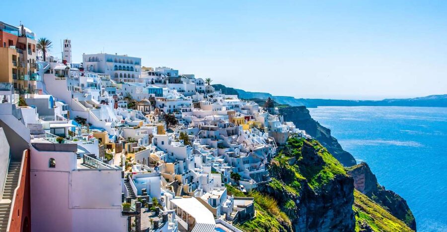 From Paros: Santorini Full-Day Boat Trip - Leaving Piso Livadi and crossing the Aegean