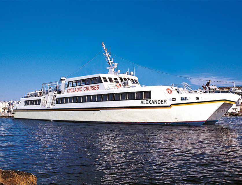 From Paros: Santorini full-Day Trip - Crossing the Aegean in a large, climate-controlled boat