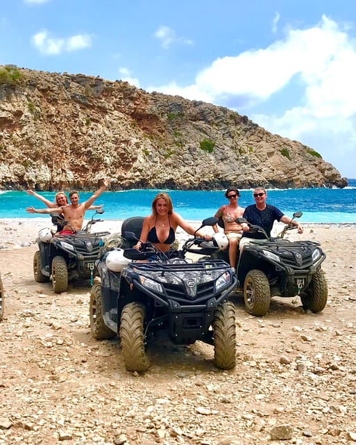 From Platanias: Quad safari with Hotel transfer - Mountain roads, olive groves, and Cretan villages