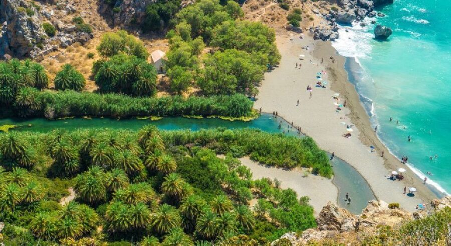 From Rethymno: Preveli Palm Beach and Kourtaliotiko Day Trip - The early drive through southern Crete