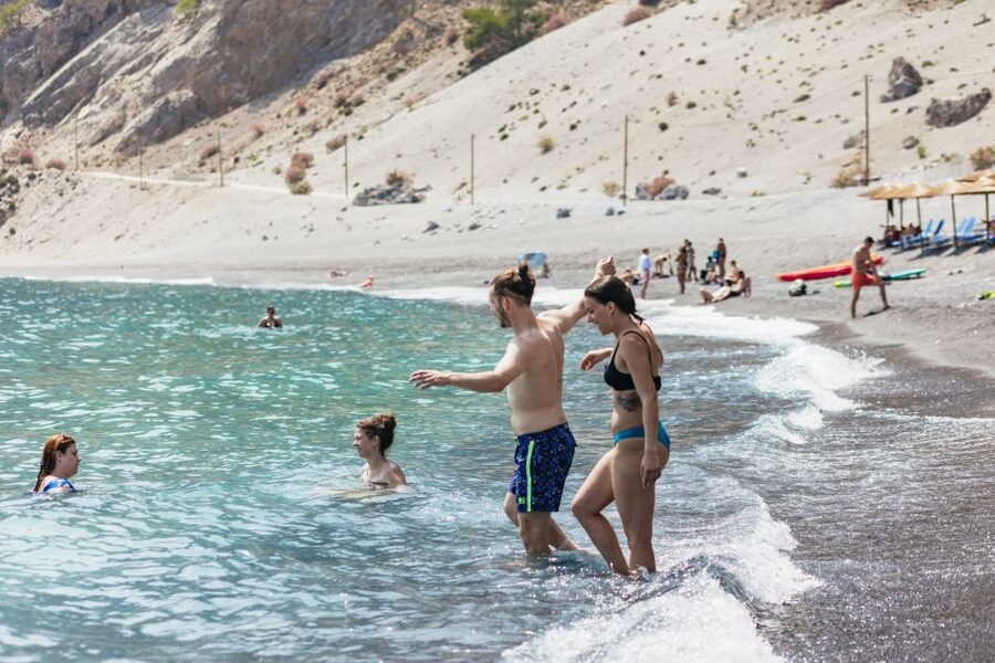 From Rethymno: Samaria Gorge Full-Day Trek, Pickup & Guide - Reaching Agia Roumeli after the hard part