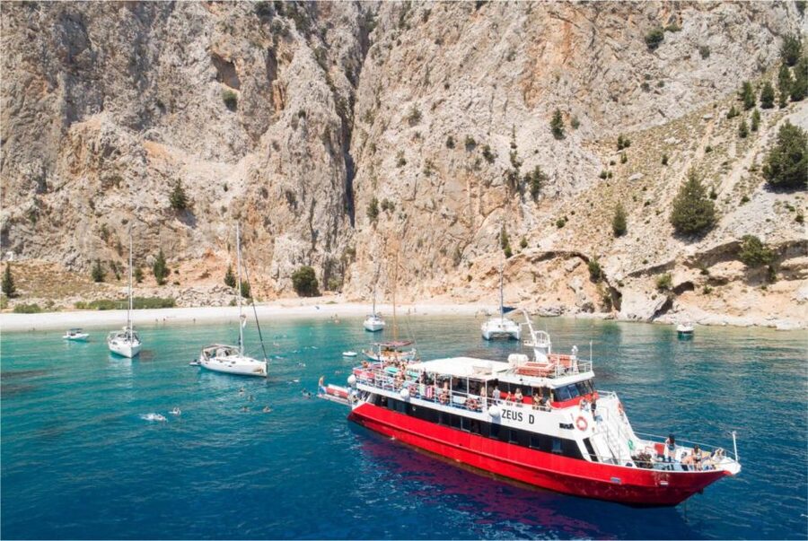 From Rhodes: Cruise to Symi Island and Saint George's Bay - Swimming from the ship at Agios Georgios