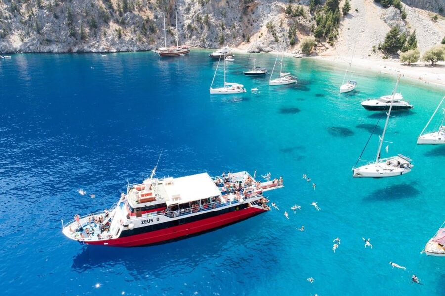 From Rhodes: Cruise to Symi Island and Saint George's Bay - The two-hour crossing from Mandraki Harbour