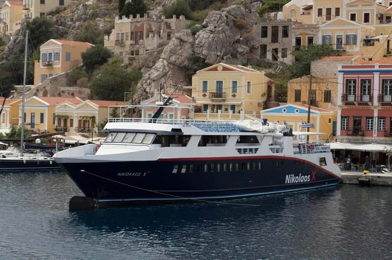 From Rhodes: Symi Island and Panormitis Monastery Day Trip - Hotel pickup across Rhodes, with a clear meeting point