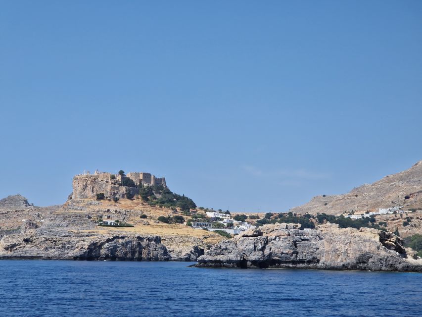 From Rhodes: Yacht Cruise to Lindos with Lunch and Drinks - Lunch and a swim at St. Paul’s Bay