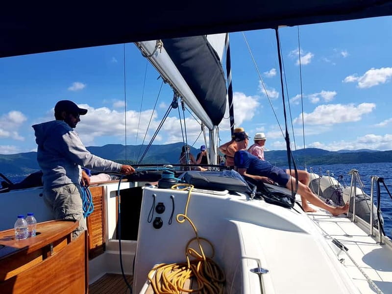 From Skiathos Marina: Yacht Sailing Day Trip with Lunch - Cave snorkeling at Dasia and fruit at Arkos