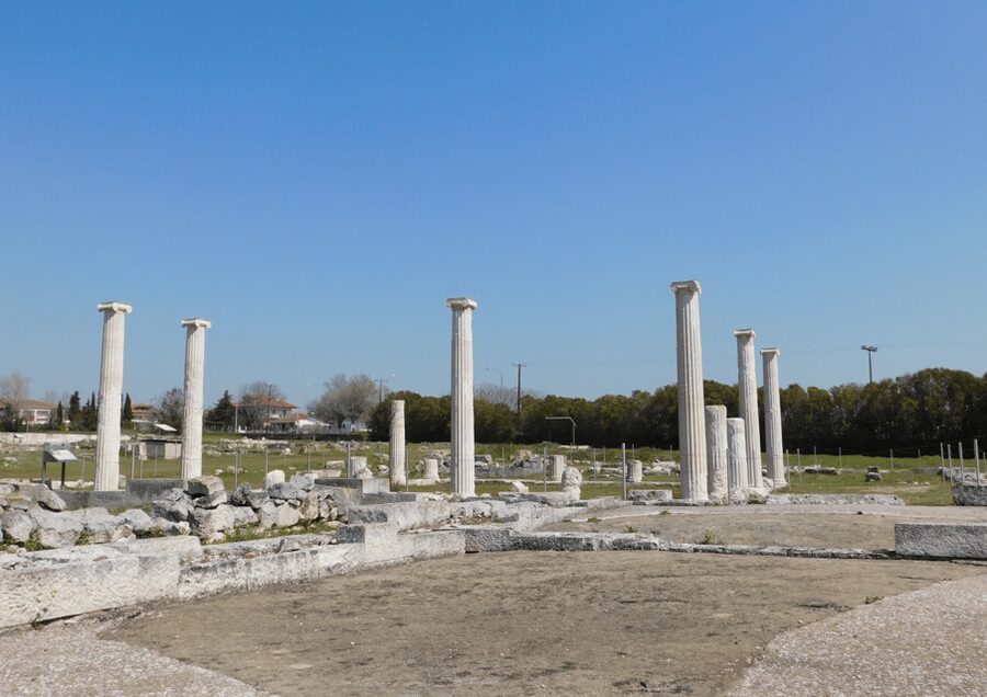 From Thessaloniki: Aigai Royal Tombs & Pella Museum Day Trip - Walking through the ancient city
