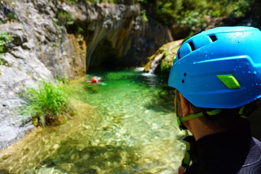 From Thessaloniki: Half-Day Canyoning Trip to Mount Olympus - The uphill approach to the canyon entrance