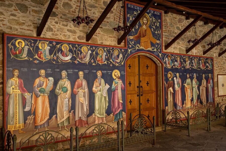 From Thessaloniki: Train Trip to Meteora & Monastery Tour - The morning train beneath Mount Olympus