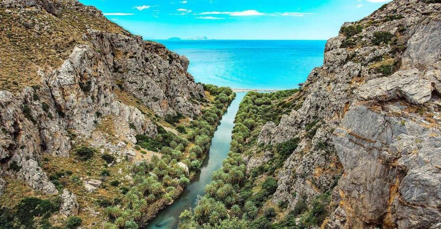Georgioupolis: Preveli Palm Beach Day Trip by Bus and Boat - A 30-minute water taxi to the Libyan Sea