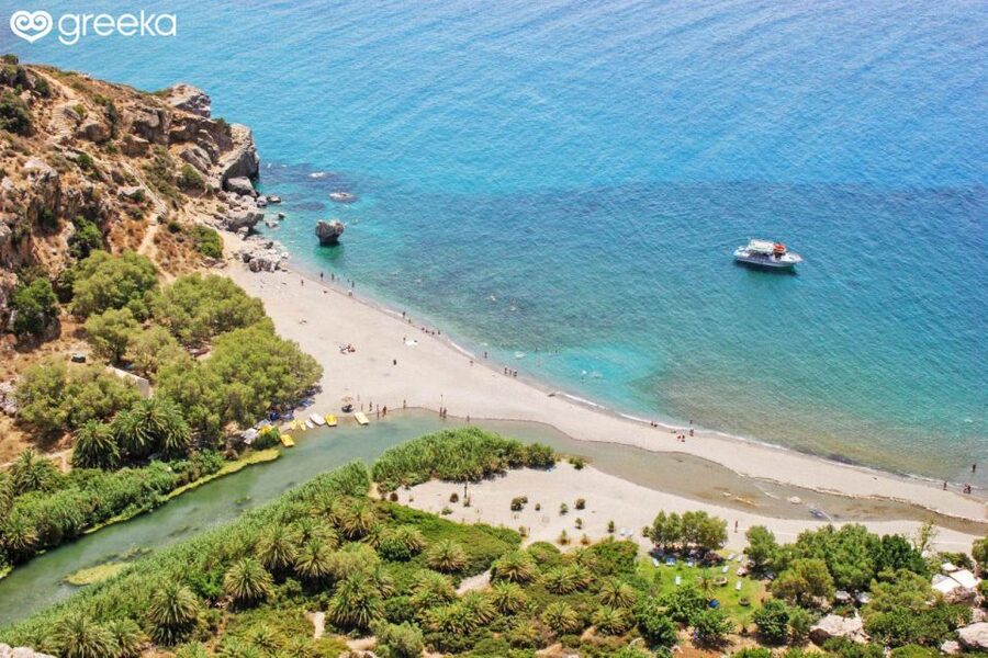 Georgioupolis: Preveli Palm Beach Day Trip by Bus and Boat - Free time in Plakias