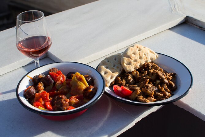 Greek Meze Cooking class and dinner with an Acropolis view - Dinner with wine and the Acropolis in view