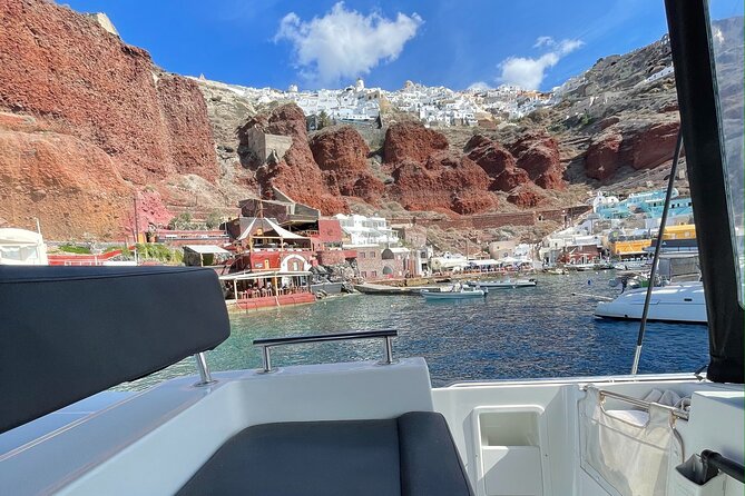 Half Day Premium Catamaran Cruise in Santorini including Oia - Oia and Ammoudi Bay from the sea