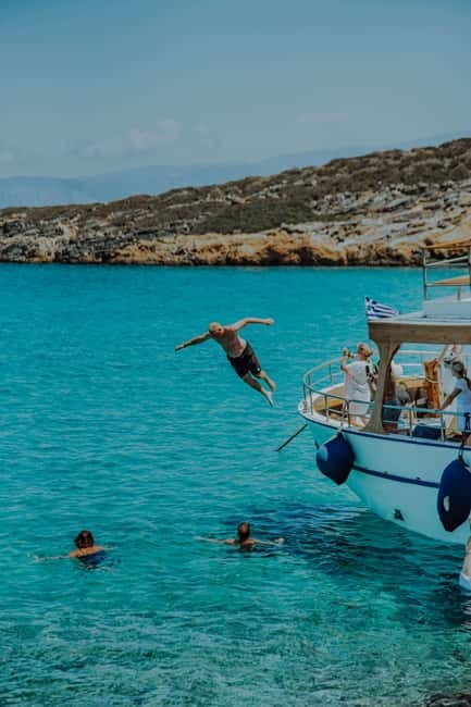 Heraklion Areas : Elounda Boat Trip -The Authentic - Seeing Spinalonga from the water
