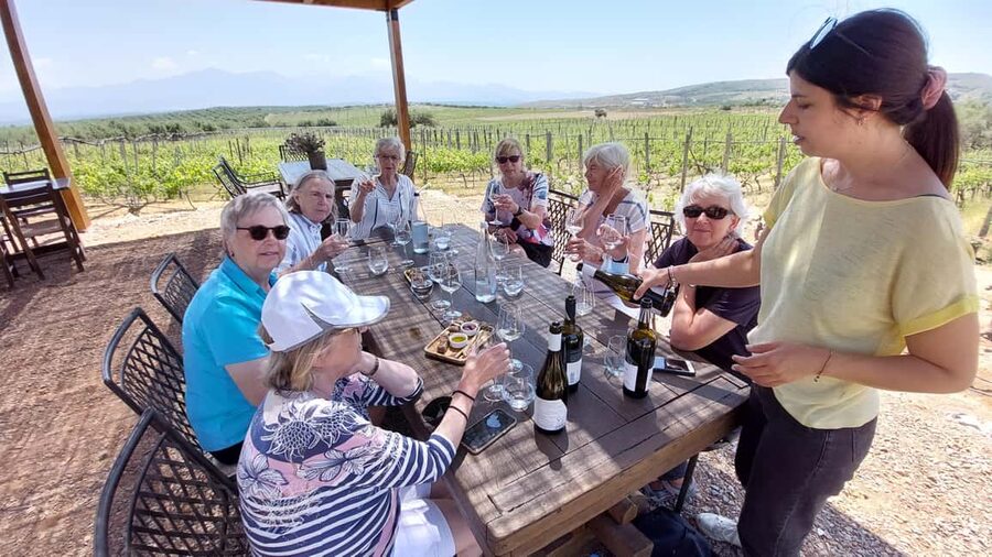 Heraklion: Cretan Wine Tasting Tour & Gourmet Lunch - Olive oil, cheese, honey, and the Cretan table