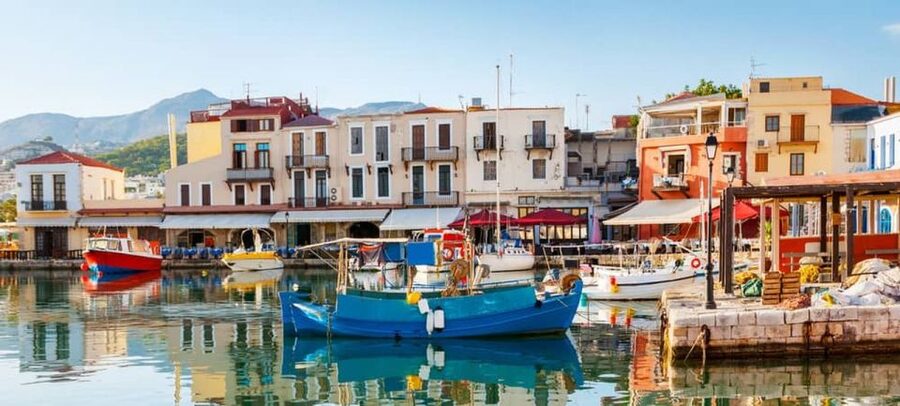 Heraklion:Day trip to Chania old Town,Kournas Lake& Rethymno - The morning coach ride from Heraklion and the resort coast