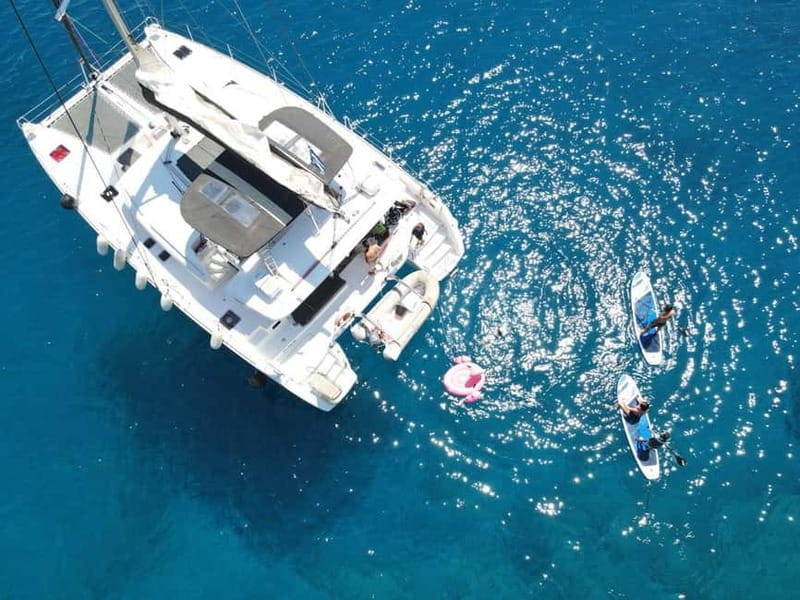 Heraklion: Dia Island Catamaran Cruise with Dinner and Wine - Key points to know before booking