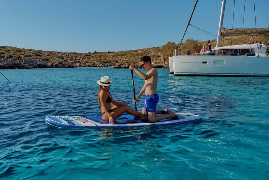 Heraklion: Dia Island Catamaran Cruise with Dinner and Wine - Weather, timing, and practical planning