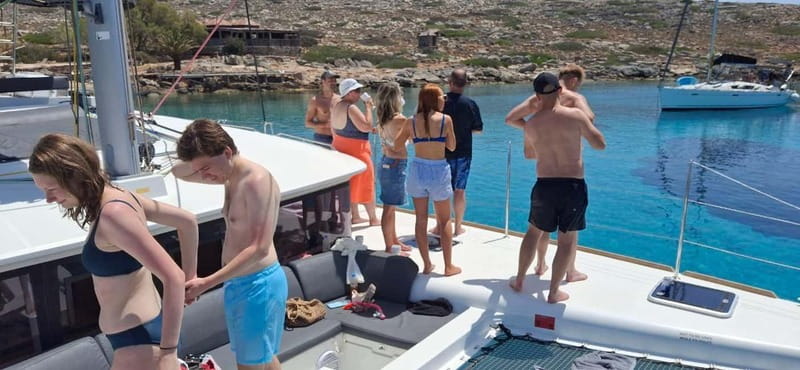 Heraklion: Luxury Catamaran Cruise to Dia Island with Lunch - A boat designed for relaxing, not just moving