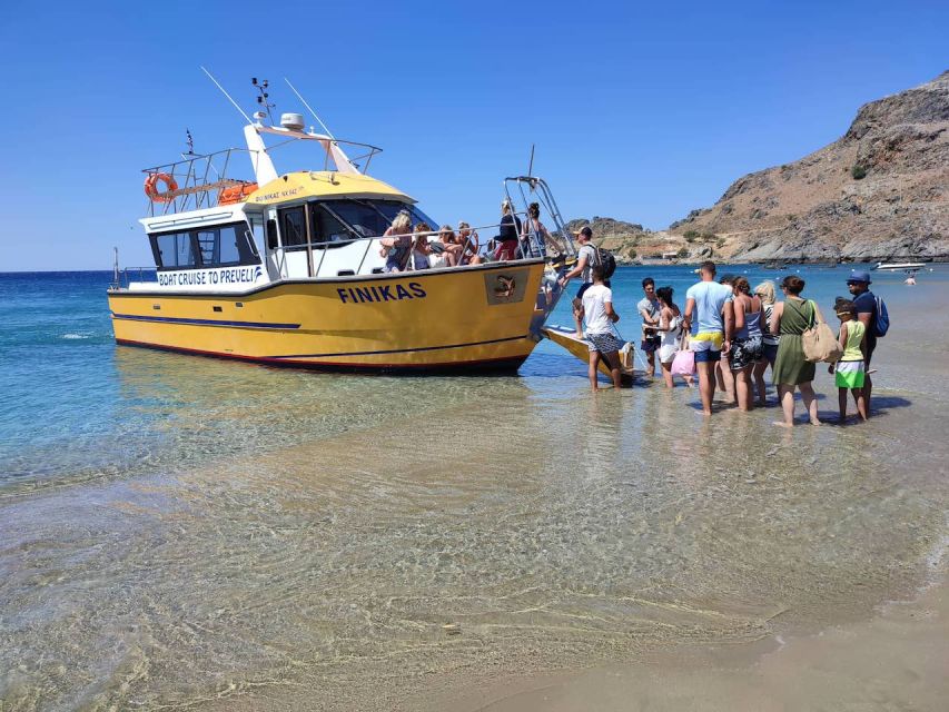 Heraklion: Preveli By Boat, Damnoni & Kourtaliotiko Springs - The boat ride to Preveli Palm Beach