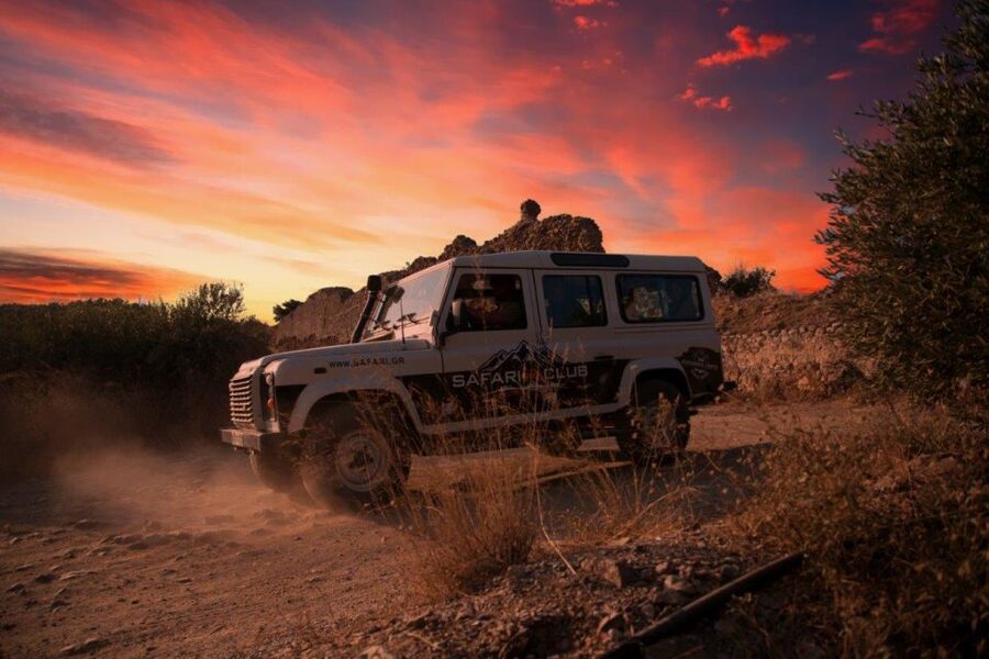 Heraklion: Sunset Safari with Dinner & Prosecco - The moonlit ride back to the coast
