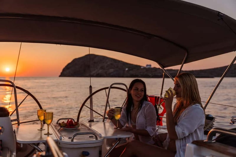Heraklion: Sunset Sailing Cruise Dia Island with Snorkeling - Dia Island’s quiet main bay