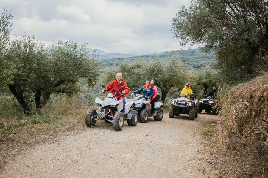 Hersonissos: ATV Quad Bike Safari in the Mountains of Crete - Along the riverbed to Potamies