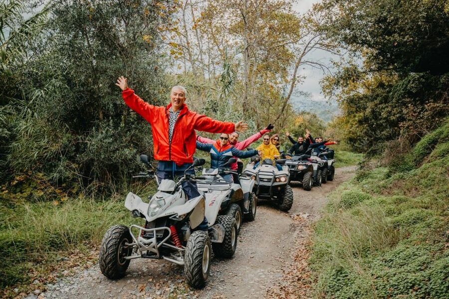 Hersonissos: ATV Quad Bike Safari in the Mountains of Crete - Sharing a quad and getting used to the ride