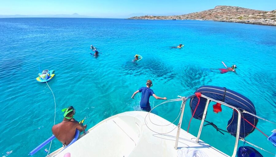 Hersonissos: Catamaran Sailing Trip to Dia Island with Lunch - Lunch Served Fresh on Board