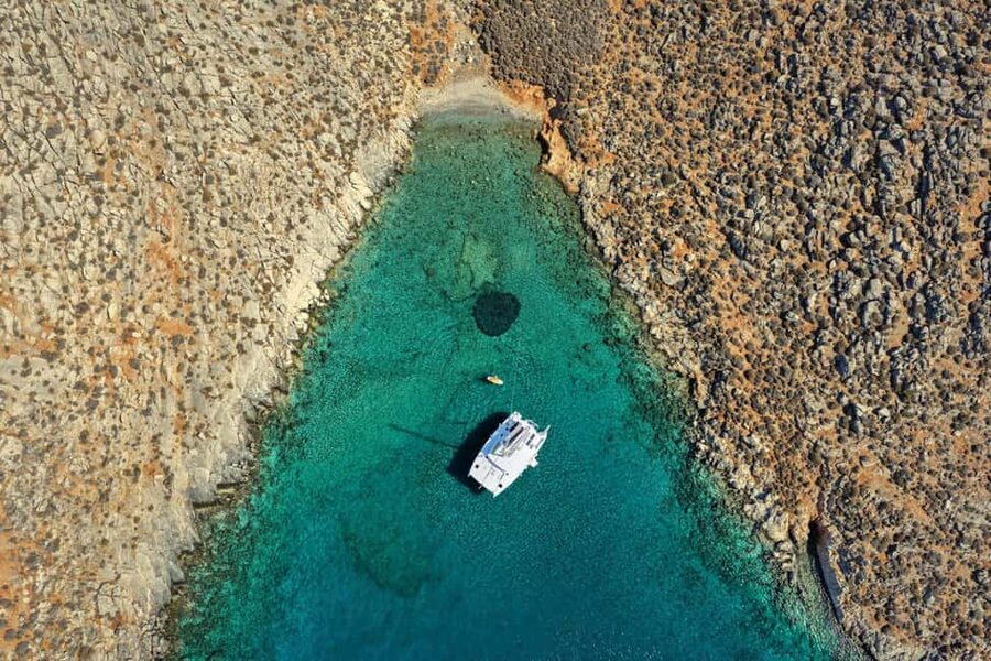 Hersonissos: Catamaran Sailing Trip to Dia Island with Lunch - The Catamaran: More Yacht Than Ferry