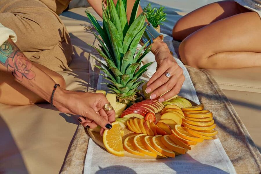 Hersonissos: Sunset Catamaran Cruise with Snacks and Drinks - Sunset at sea, the main reason to book