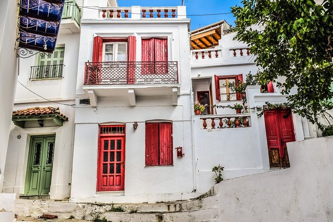 Hydra-Poros-Aegina Islands One Day Cruise With Live Music Dancing & Buffet Lunch - Aegina: Two Hours for Pistachios, Coffee, or a Swim