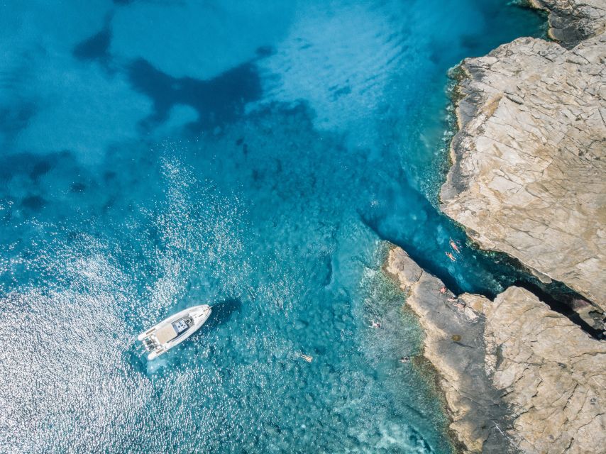 Ios: 4-Hour Cruise of the Best Beaches - Leaving Mylopotas Beach by speedboat
