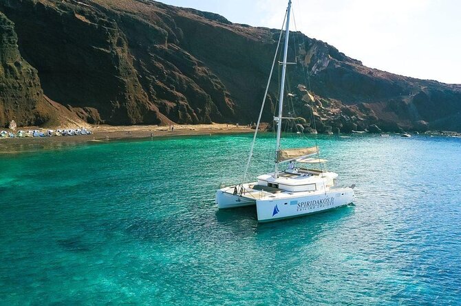 Island Hopping: Santorini Catamaran Charter Cruise with a skipper - Cabins, bathrooms, and life aboard