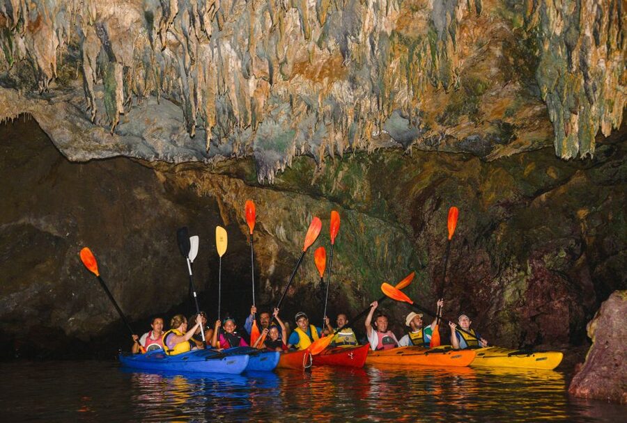 Kardamyli: Sea Kayaking With Lunch - Entering the Blue Cave