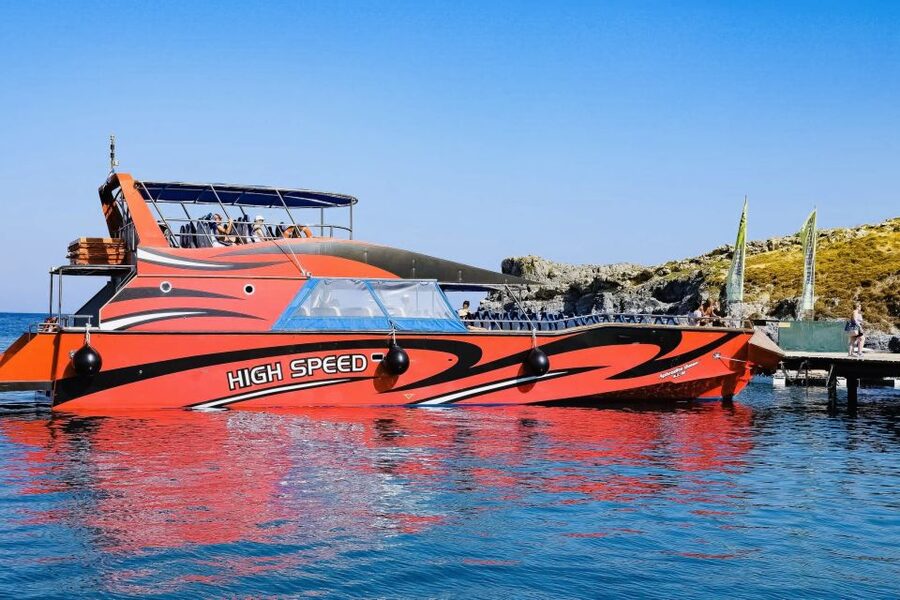 Kiotari, Lardos, Pefkos, & Lindos: Speedboat to Symi Island - The high-speed crossing from Kiotari and Lardos