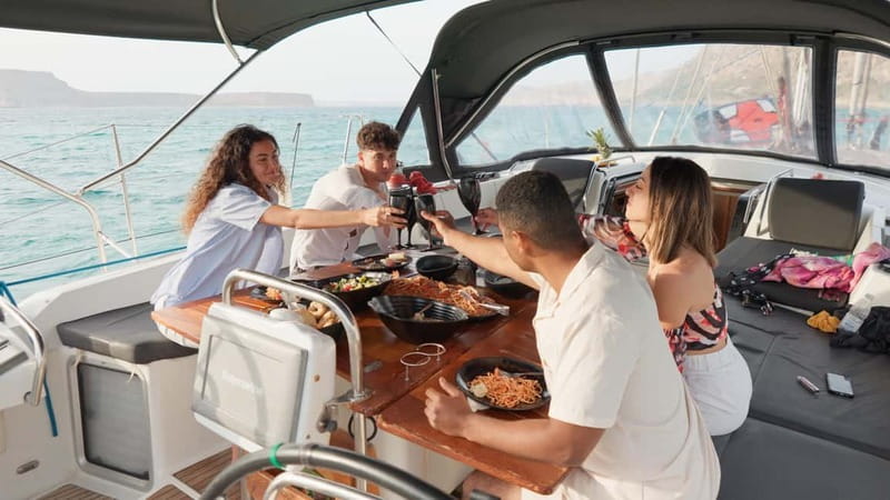 Kissamos: Balos & Gramvousa Sailing Cruise with Meal - Gramvousa: fortress views, swimming, and the shipwreck
