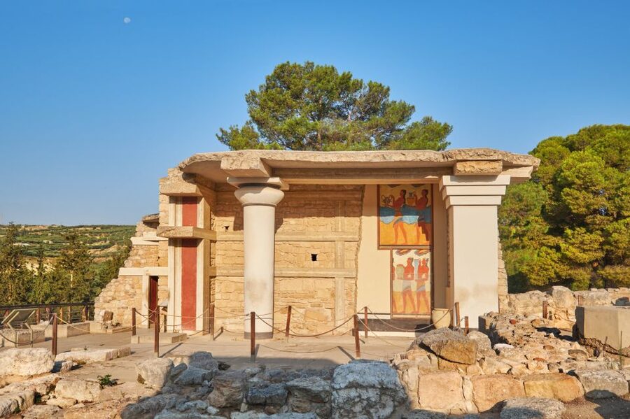 Knossos Palace: E-ticket with Audio and Heraklion City Tour - The Koules, Tripartite Shrine, and North lustral area