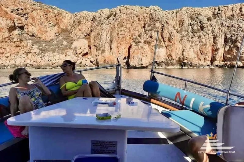 Kolymbia: Day Cruise to Lindos with 2 swimming stops - Key points at a glance
