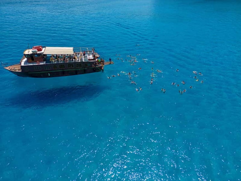 Kolympia : Transfer & Cruise to Lindos with 3 Swimming Stops - The return cruise changes the mood